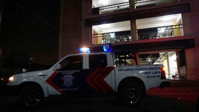 Rusunawa Wonocolo blok B dalam status sterilisasi. (Foto: Jamal Ramadhan/kumparan)