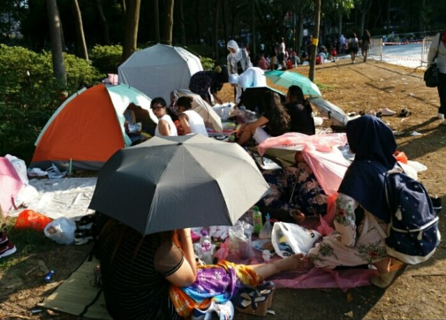 Liburan Unik Ala PMI Hong Kong dengan Mendirikan Tenda-Tenda (4)