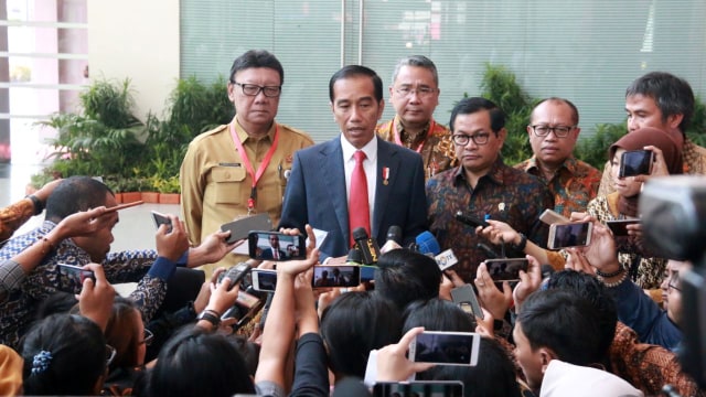 Presiden Joko Widodo konpers terkait Bom (Foto: Ricad Saka/ kumparan)