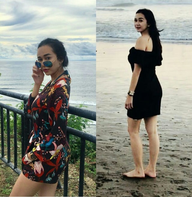 5 Gaya Segar Aura Kasih Bermain Air  