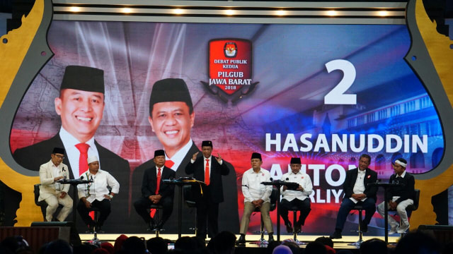 Suasana debat Pilgub Jawa Barat. (Foto: Iqbal Firdaus/kumparan)