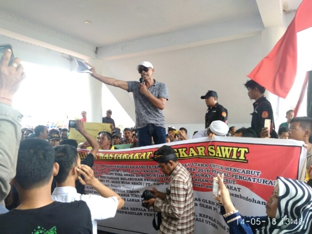 AMLS Morowali Utara, Gelar Aksi "Kembalikan Hak Masyarakat yang dirampas PT. Agro Nusa Abadi" (4)