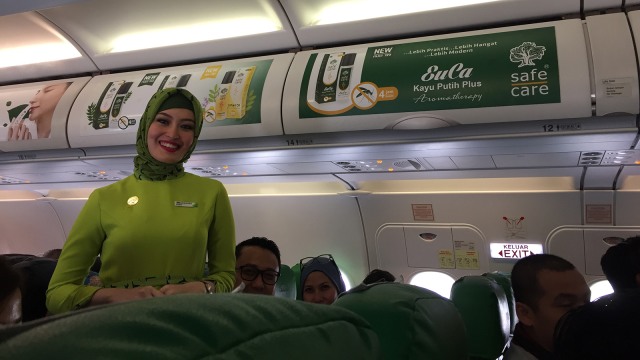 Seragam Pramugari Hijab Citilink. (Foto: Helinsa Rasputri/kumparan)