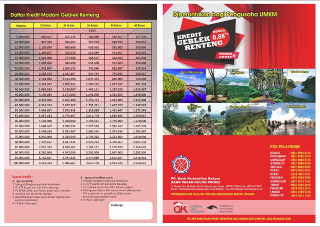 BANK PASAR KULONPROGO BIAYAI INDUSTRI PARIWISATA DENGAN KREDIT MURAH BUNGA 0,88 PERSEN (1)