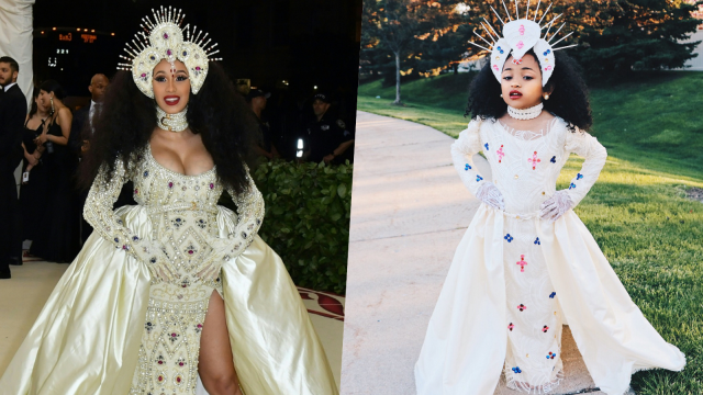 Parodi Cardi B (Foto: dok.AFP/Angela Weiss & @aili_in_town)