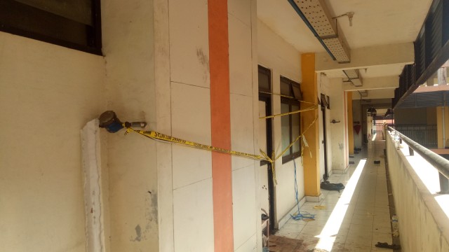 Situasi Rusunawa Wonocolo paska bom bunuh diri. (Foto: Ainul Qalbi/kumparan)