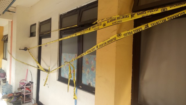 Situasi Rusunawa Wonocolo paska bom bunuh diri. (Foto: Ainul Qalbi/kumparan)