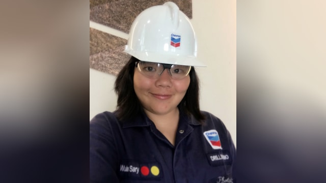 Wulan Sary, Team Lead Rig Hub 1 Chevron Indonesia. (Foto: dok. Chevron Indonesia)