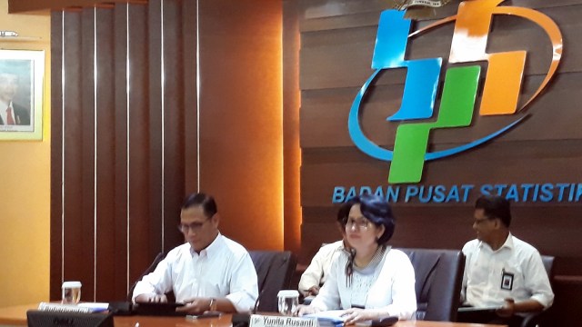 Konpers neraca perdagangan BPS April 2018. (Foto: Nicha Muslimawati/kumparan)