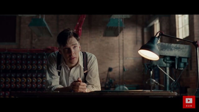 Benedict Cumberbatch di film Imitation Game. (Foto: YouTube/TRAILER CITY)