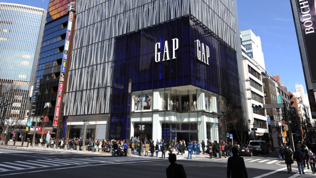 Gerai GAP. (Foto: AFP/Kazuhiro Nogi)