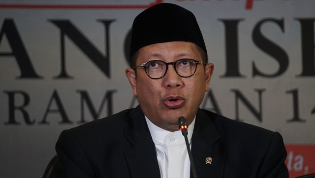 Menag Lukman Hakim jumpa pers sidang isbat. (Foto: Nugroho Sejati / Kumparan)