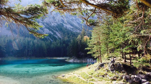 Green Lake saat surut. (Foto: Flickr/Michael Kalcher)