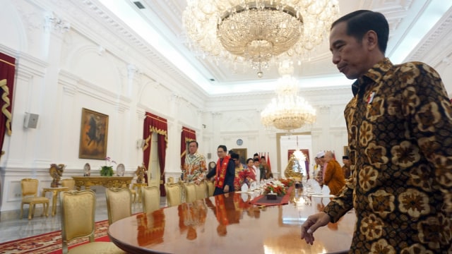Joko Widodo, anggota BPIP dan tokoh lintas agama. (Foto: Yudhistira Amran Saleh/kumparan)
