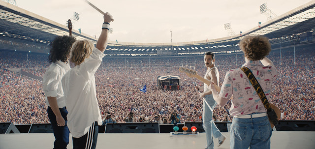 Adegan film Bohemian Rhapsody saat Live Aid (Foto: 20th Century Fox)