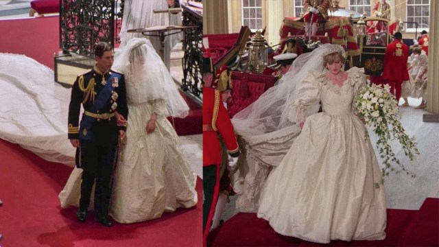 Baju Pengantin Putri Diana (Foto: Instagram @princess.diana.forever)