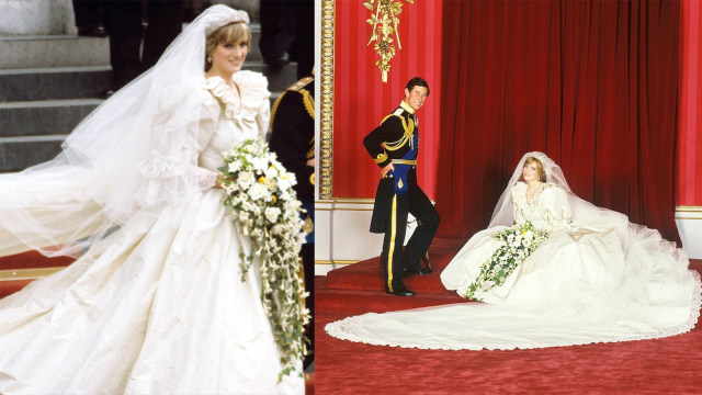 Baju Pengantin Putri Diana (Foto: Instagram @princess.diana.forever)
