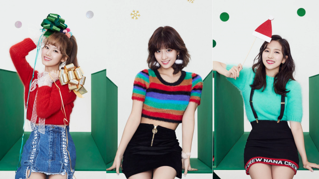 Sana, Momo, dan Mina 'Twice' (Foto: Facebook  @JYPETWICE)