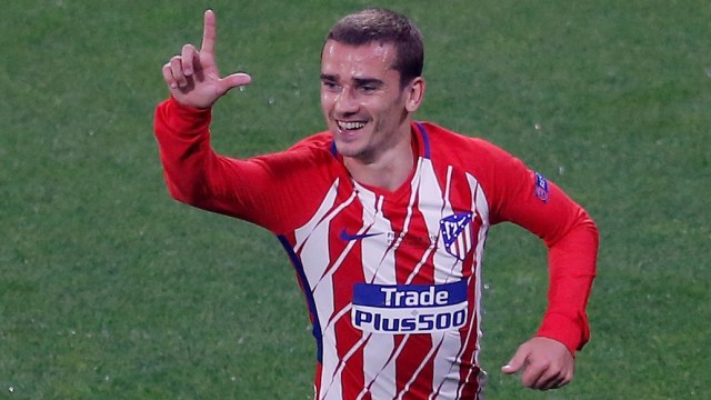Selebrasi Griezmann. (Foto: REUTERS/Vincent Kessler)