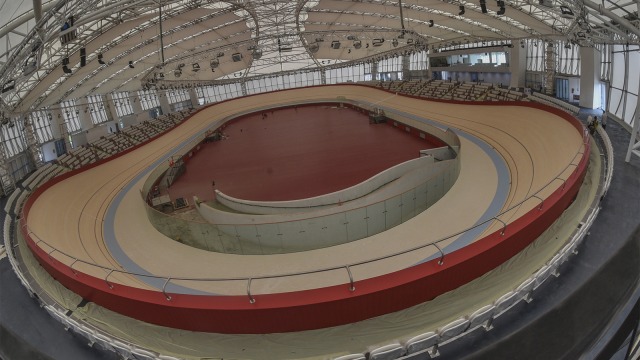 Suasana bangunan Velodrome. (Foto: ANTARA FOTO/Muhammad Adimaja)