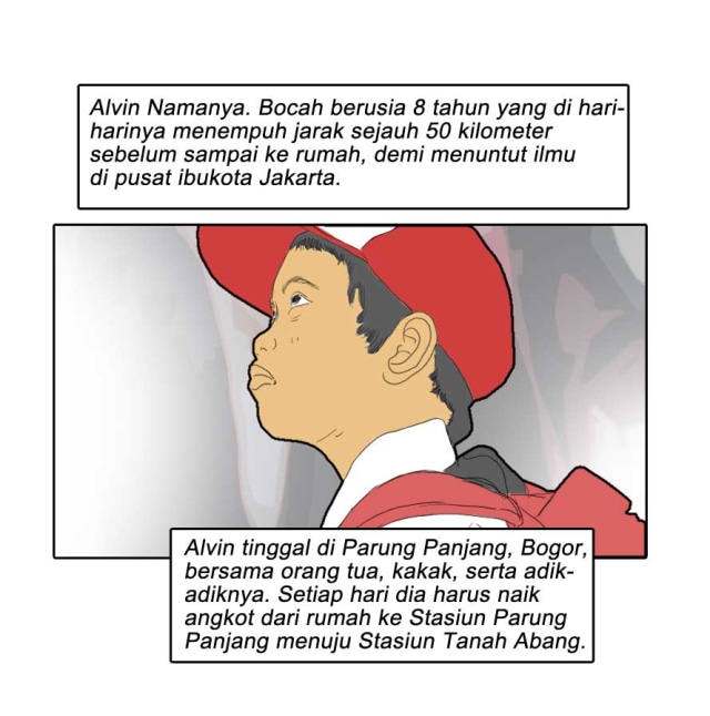 Komik: Tentang Alvin dan Semangatnya Untuk Terus Sekolah