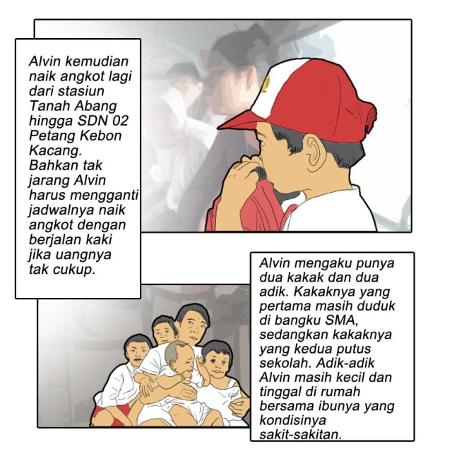 Komik: Tentang Alvin dan Semangatnya Untuk Terus Sekolah (1)