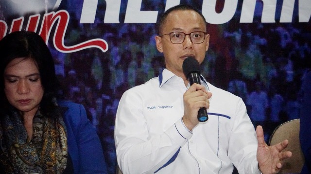 Eddy soeparno sekjen PAN Foto: Garin Gustavian/kumparan