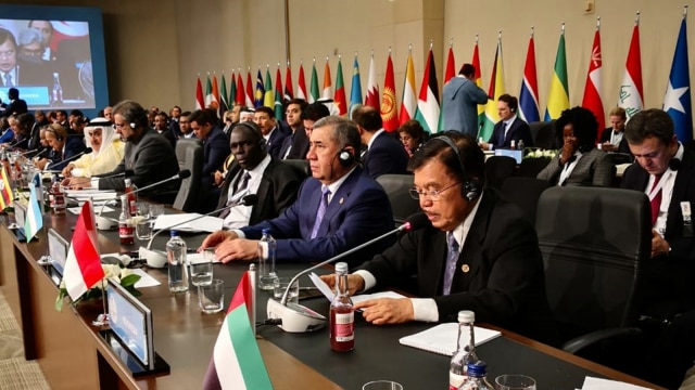 Wapres Jusuf Kalla di KTT OKI, Turki. (Foto: dok. Jubir Wapres Husain Abdullah)