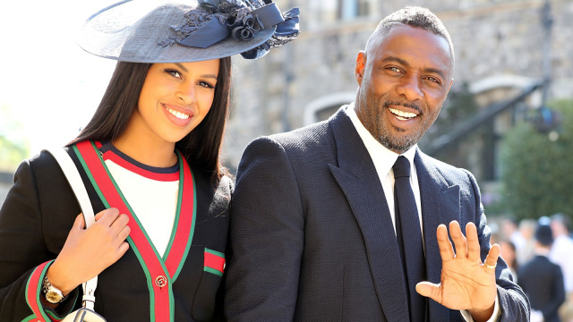 Sabrina Dhowre dan Idris Elba. Foto: Gareth Fuller/Pool via REUTERS
