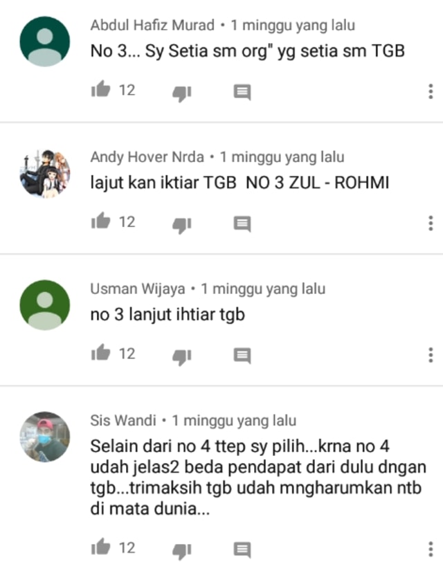 Sisa Debat Pilkada NTB menurut Warganet Zul Rohmi Bintang,Ali Sakti tuai respon Negatif.  (4)