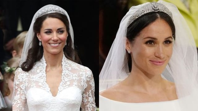 Kate Middleton dan Meghan Markle (Foto: Instagram @willkatecambridge, Jonathan Brady/REUTERS)