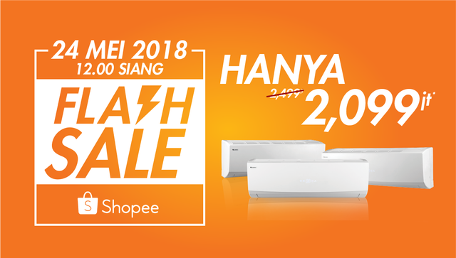 Catat Tanggalnya, Gree Kembali Gelar Flash Sale AC