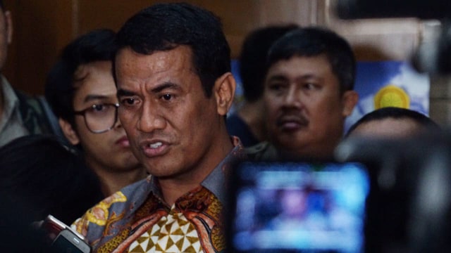 Menteri Pertanian, Amran jawab pertanyaan wartawan (Foto:  Fitra Andrianto/ kumparan)