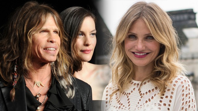 Steven Tyler, Liv Tyler dan Cameron Diaz. (Foto: Getty Images & AFP/Jack Taylor)