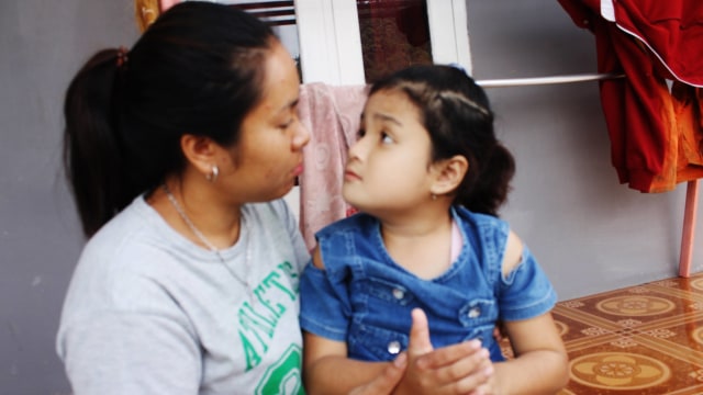 Aeni dan Amel (Foto: Utomo P/kumparan)