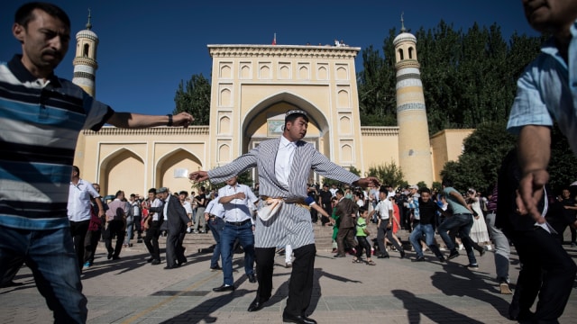 Suku Uighur. (Foto: AFP/Johannes Eisele)