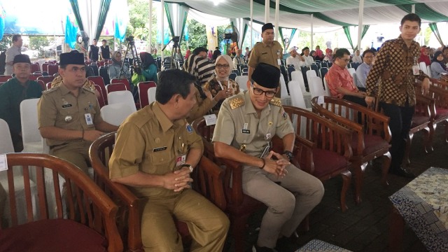 Sandi di Kantor Wali Kota Jakarta Selatan (Foto: Moh Fajri/kumparan)