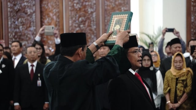 Pelantikan Indra Iskandar, Sekjen DPR RI. (Foto: Irfan Adi Saputra/kumparan)