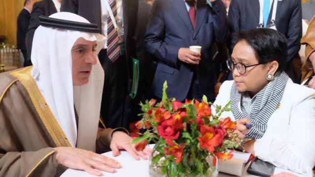 Menlu RI temui Menlu Saudi. (Foto: Dok. Kemlu)