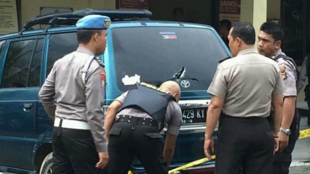 Polsek Maro Sebo, Jambi diserang oknum tak dikenal (Foto: Istimewa)