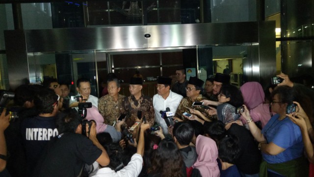 Konpers bersama aparat penegak hukum di KPK (Foto: Aprilandika Pratama/kumparan)