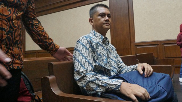 Hasmun Hamzah hendak jalani sidang dakwaan. (Foto: Fanny Kusumawardhani/kumparan)