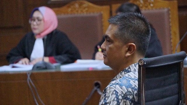 Sidang dakwaan Hasmun Hamzah di Pengadilan Tipikor (Foto: Fanny Kusumawardhani/kumparan)