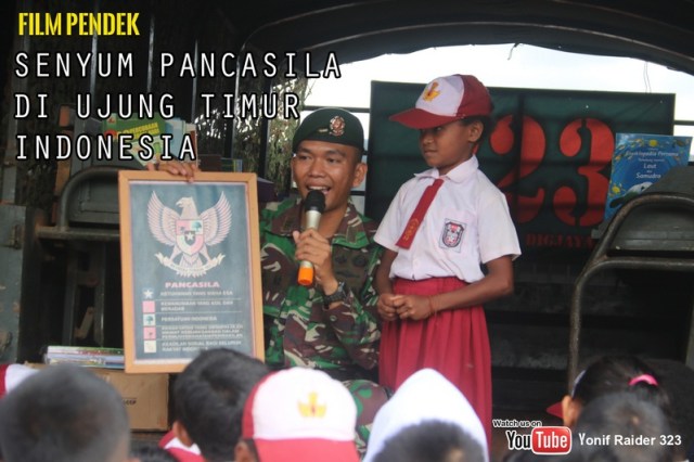 Satgas Yonif Raider 323 Kostrad Rilis Film Pendek di Perbatasan “Senyum Pancasila di Ujung
