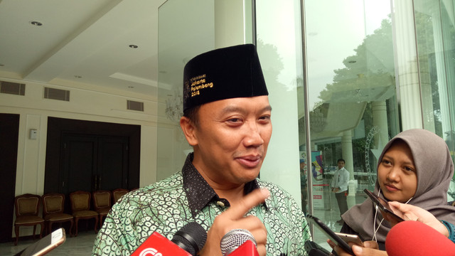 Menpora Imam Nahrawi di Kantor Wakil Presiden (Foto: Kevin Kurnianto/kumparan)
