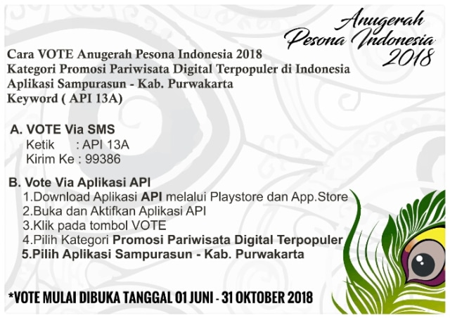 Istimewa, Inovasi Promosi Pariwisata Purwakarta berhasil menyisihkan berbagai daerah di Indonesia
