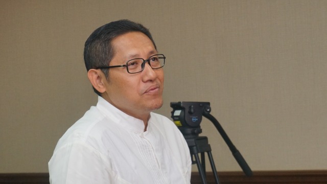 Anas Urbaningrum di Pengadilan Tipikor (Foto: Fanny Kusumawardhani/kumparan)