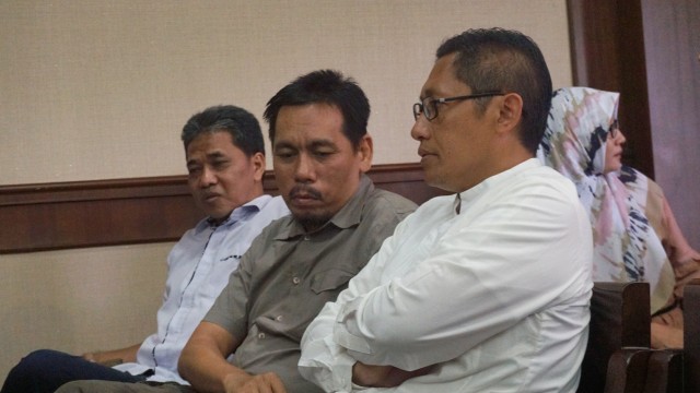 Anas Urbaningrum di Pengadilan Tipikor (Foto: Fanny Kusumawardhani/kumparan)