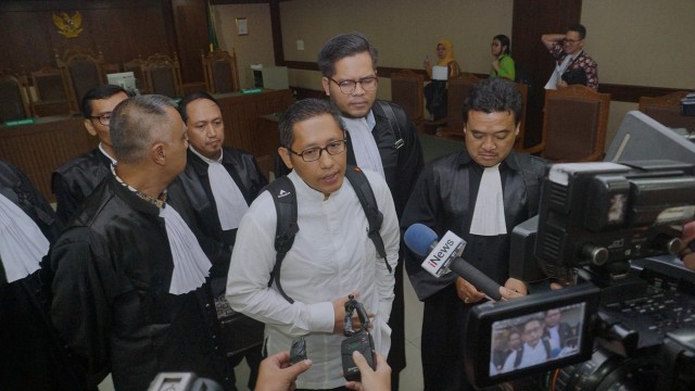 Sidang Peninjauan Kembali Anas Urbaningrum (Foto: Fanny Kusumawardhani/kumparan)