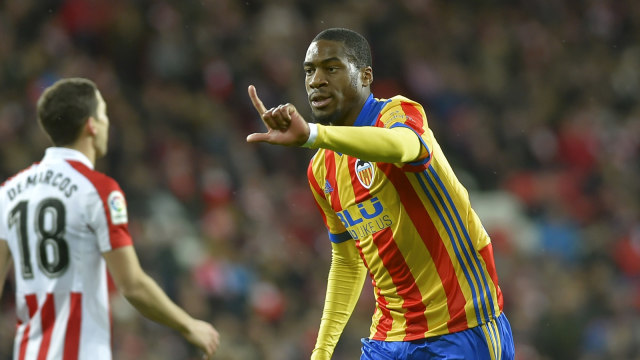 Gelandang Valencia, Geoffrey Kondogbia. (Foto: ANDER GILLENEA/AFP)